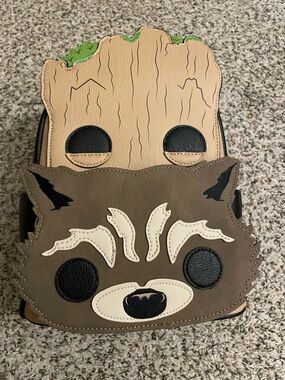 Loungefly Pop Disney Marvel Guardians of the Galaxy Groot & Rocket Mini Backpack